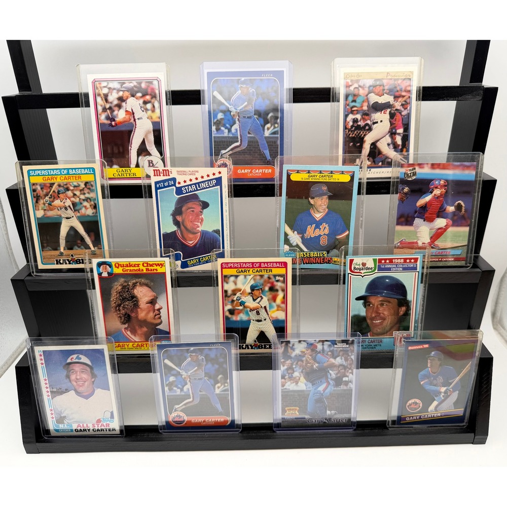 Gary Carter Baseball Card Lot 14ct Mets Expos Kay-Bee Quaker M&Ms Topps Fleer